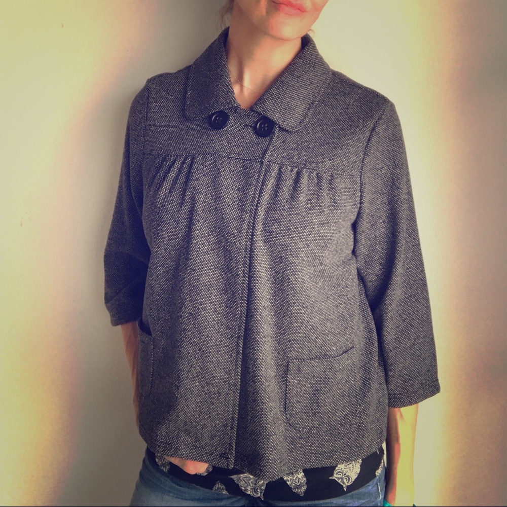 NEW Croft&Barrow Tweed Cape Jacket A1